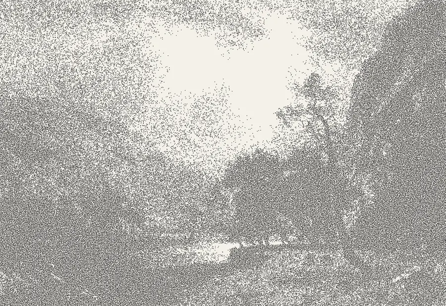 Effet Pointillé appliqué avec Brandline, sur une peinture
